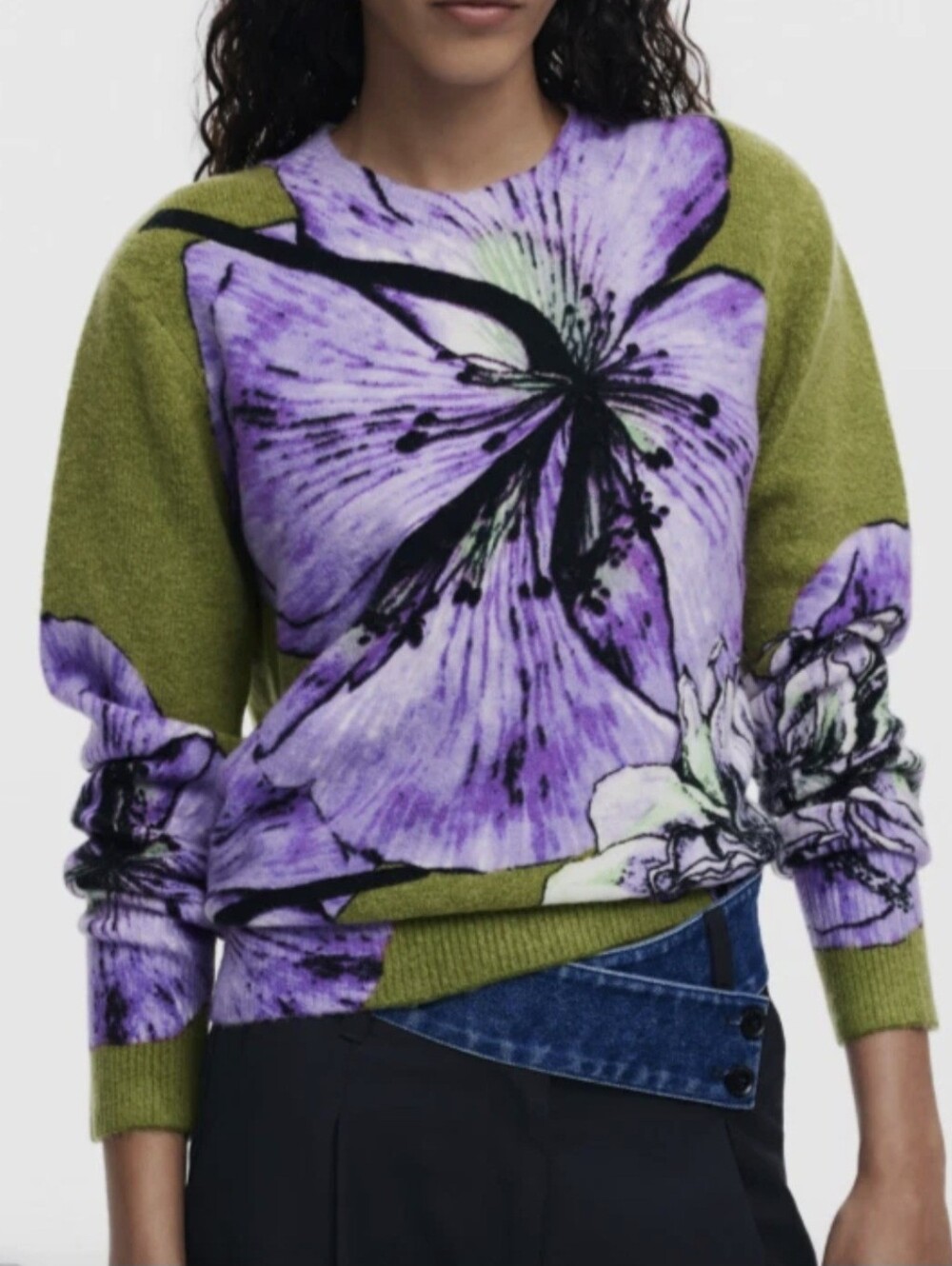 Desigual Floral Crewneck Sweater - Picture 3 of 9